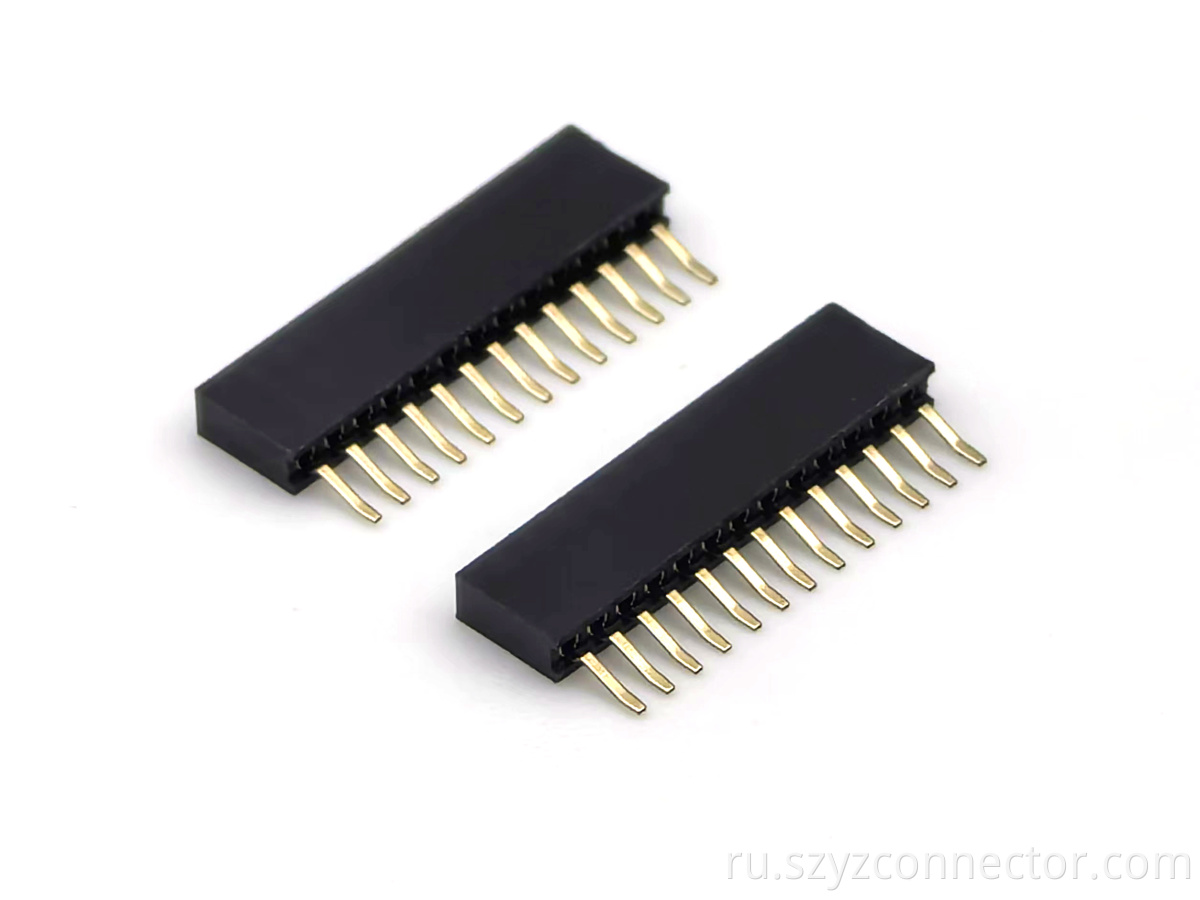 1.27mm female header 13p